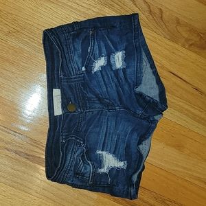 Forever 21 destroyed denim jean shorts